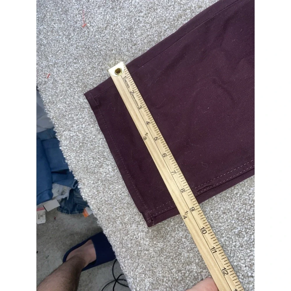 Buffalo David Bitton Jeans Ash‎ X Slim Stretch Cotton 42x32 Maroon NWT MSRP $109
